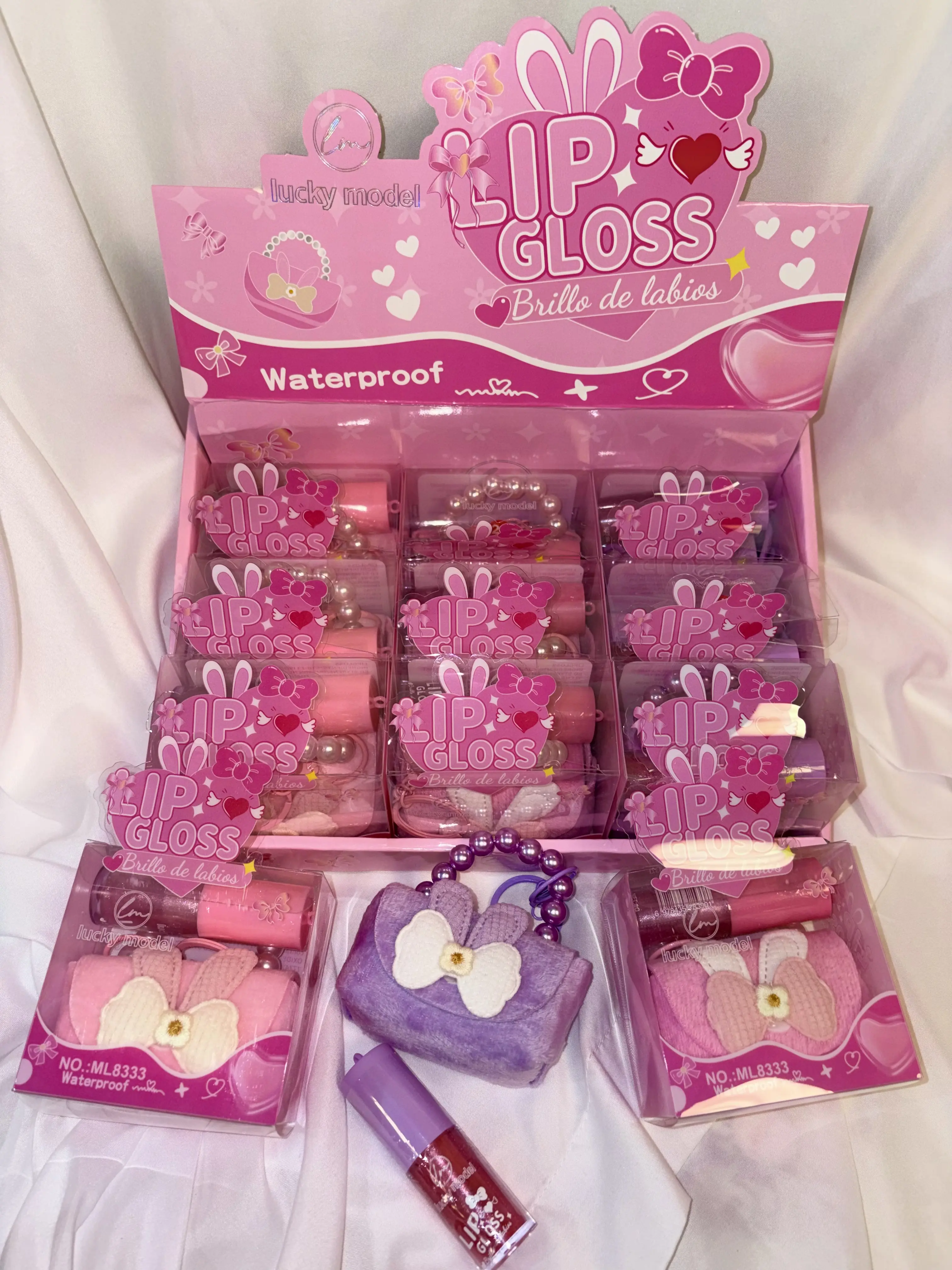 Lip Gloss Purse Keychain
