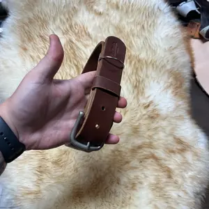 Completely Handmade Dog Collar Made From Full Grain Leather.