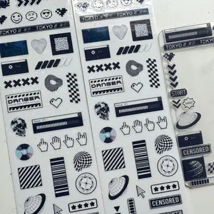 Cyberpunk Sticker Sheet - Vinyl Decorative Stickers for Home Decor and Personalization