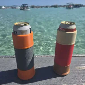 Beer Zooka! double drink coozie holder for soda coke beer etc