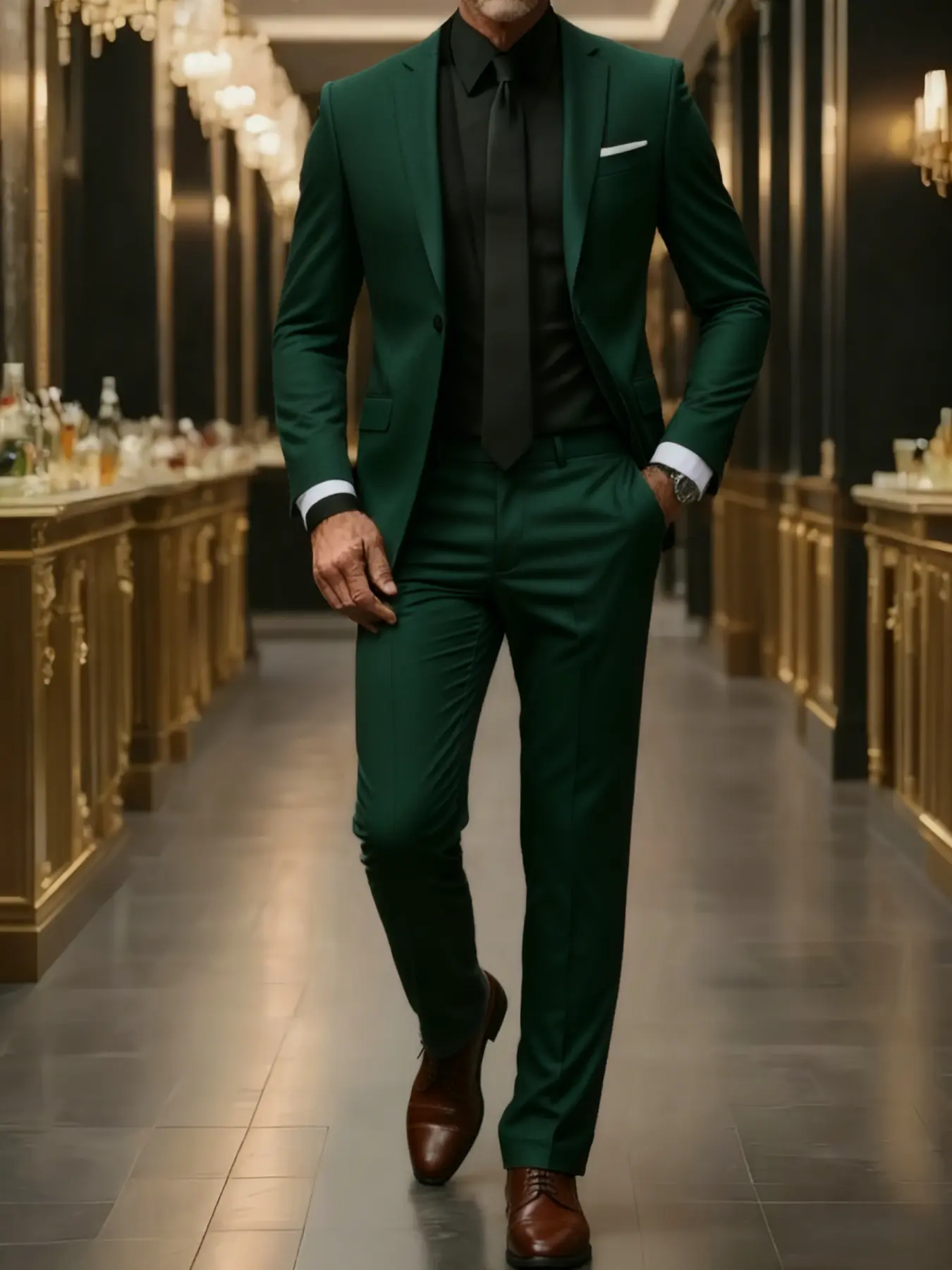 Men's 2-Piece Classic Plain Suit Set, Menswear Long-Sleeve Formal Wear with Lapel Collar, Button Details, Wrinkle-Resistant Non-Stretch Pants, High-Quality Comfortable Fit for Weddings, Business Meetings