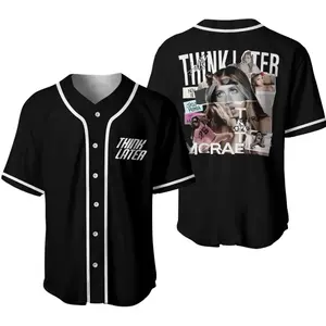Tate M-McRae Merch 2024 Think Later Tour Baseball Jersey, Baseball Uniform Baseball Jersey, Tate M-McRae Game Day Outfit For Haitian Baseball Fan, Tate M-McRae Baseball Team, Softball Game Day Shirt, Tate M-McRae