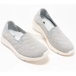 Revitalign Orthotic Washable Knit Slip-On-Comfort Stretch Wave