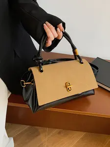 Vintage Stylish Elegant Simple Handbag for Women, New Trendy Versatile Tote and Shoulder Bag, Chic Small Square Purse for All Occasions