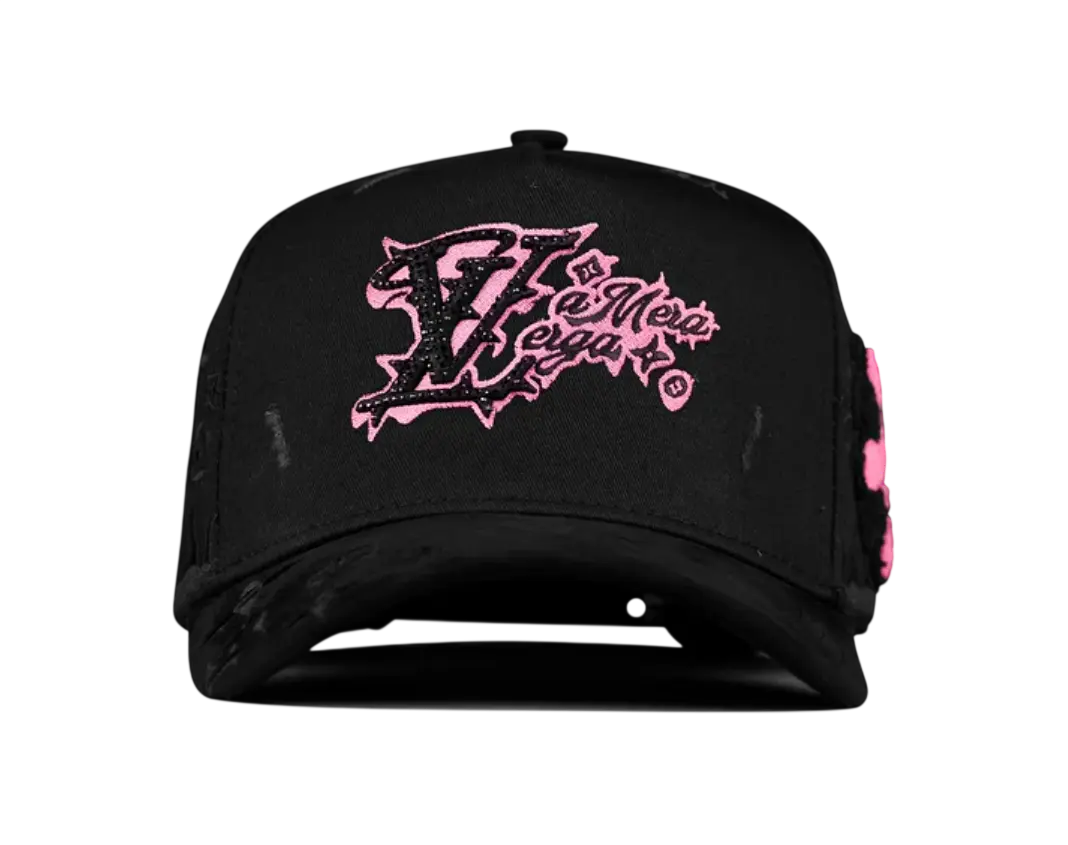 MZ HATS MLV PINK BLACK SNAPBACK HAT MZMURAKAMI BKPNK