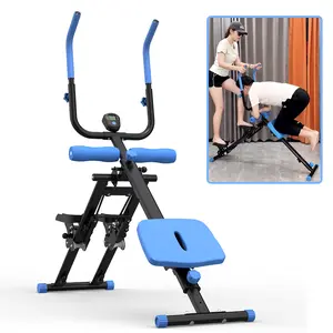 [Fahuac] 2-in-1 Stair Stepper & Ab Machine – Adjustable Length, LCD Display, 300 lbs Capacity, Multi-Motion Home Fitness Equipment