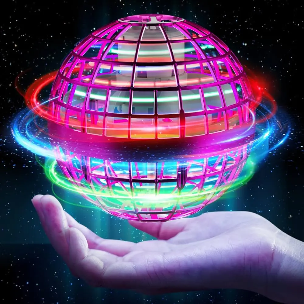 Flynova Pro Flying Boomerang Ball Toy - Floating Orb Spinner with Nebula Design, Ideal for Outdoor Fun and Magic