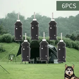 6pcs Trip Wire Alarm Device, Camping Trip Alarm, Perimeter Alarm,Early Warning Security System for Camping and Property Safety