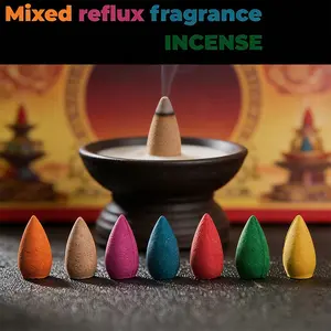 Natural Incense,50/100/150pcs Smoke Cone Reflux Tower Incense, Home Fragrance for Living Room Bedroom, Home Supplies, Scented