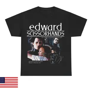 Edward Scissor Hands Tee, Vintage Graphic 90s Style Retro Shirt, Movie Tee, Horror Film Shirt, Halloween Tee