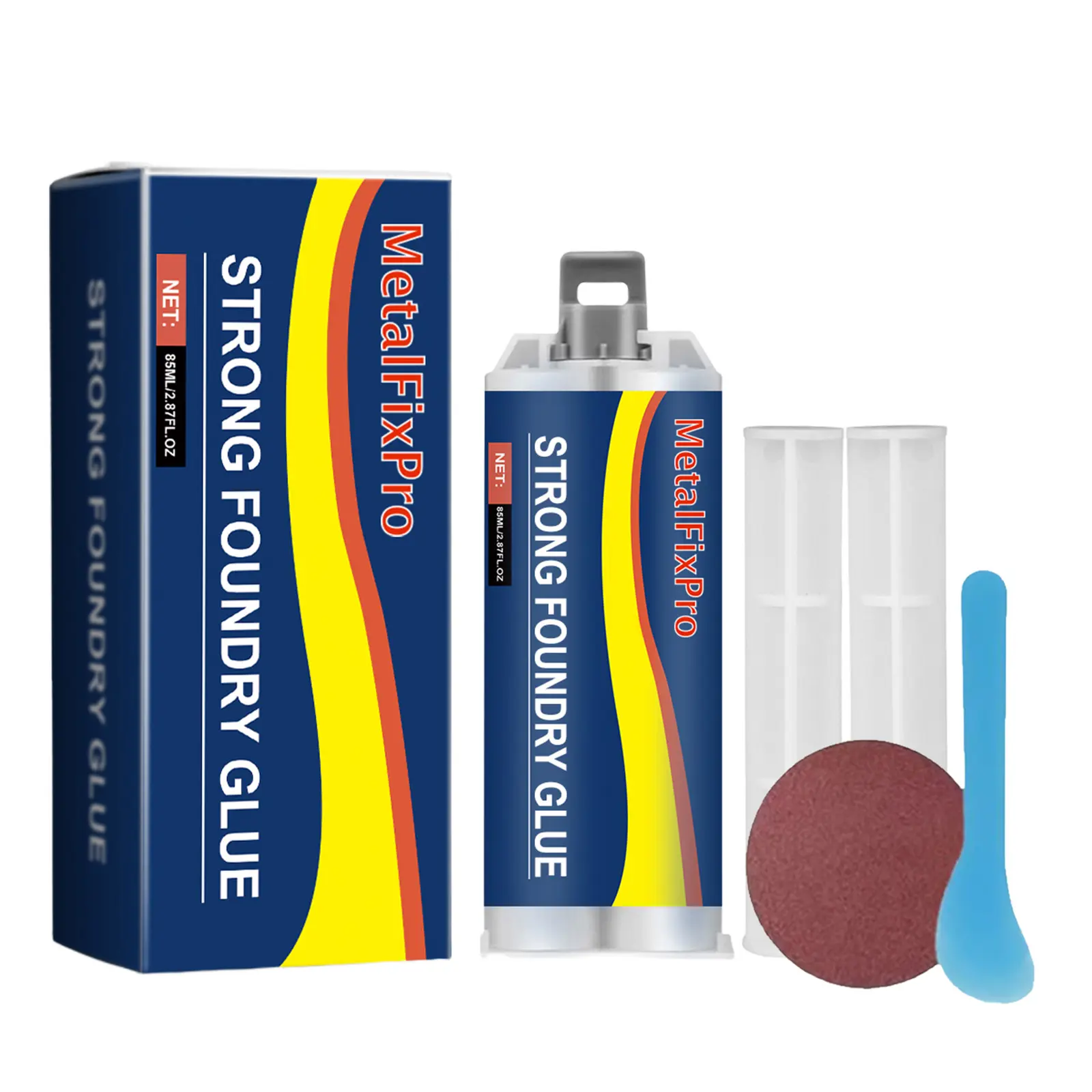 Heavy-Duty Metal Repair Epoxy Putty – High-Strength Adhesive Paste for Sealing Leaks in Stainless Steel Fuel Tanks & Iron Radiators