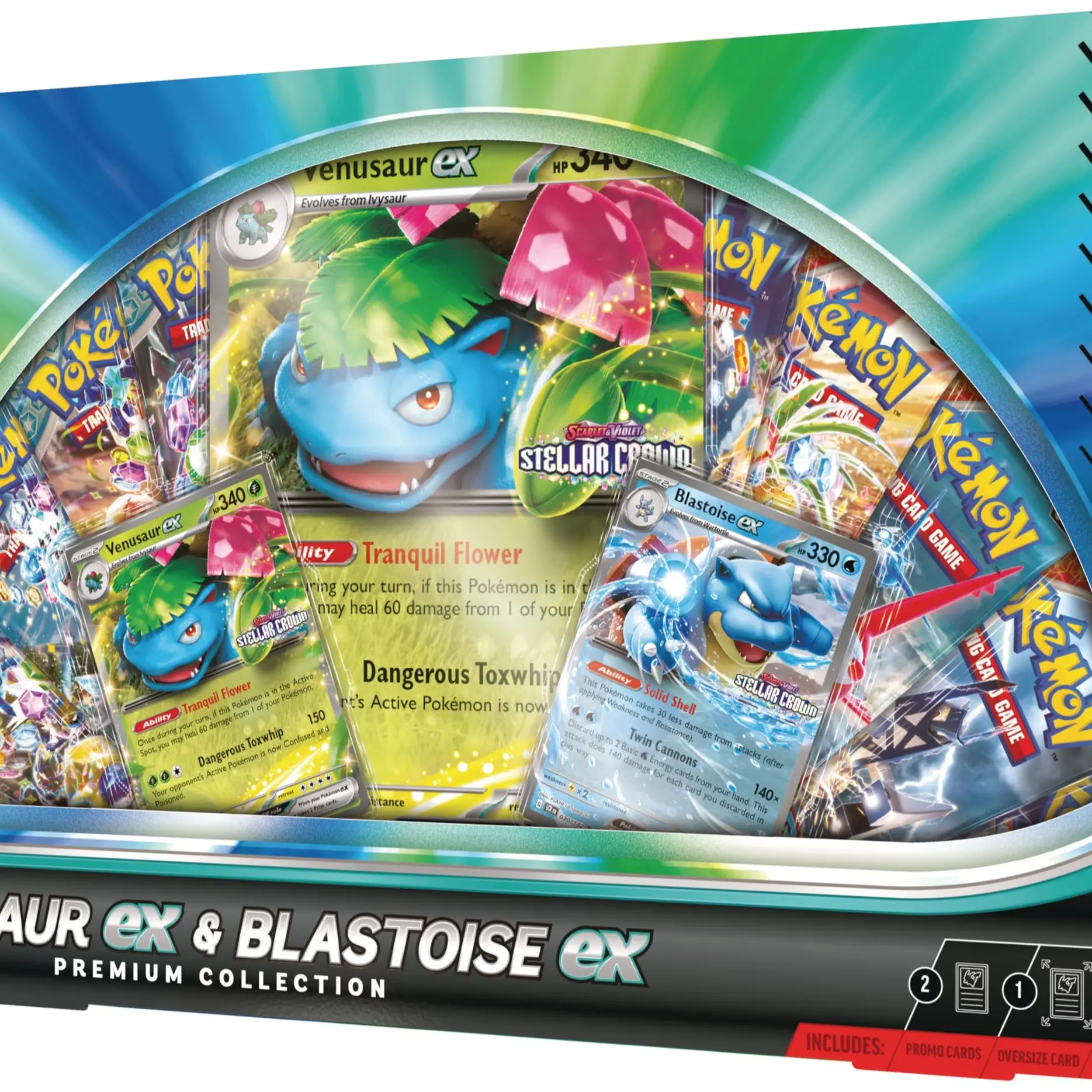 Venusaur Ex and Blastoise Ex Premium Collection Box Venusaur Ex and Blastoise Ex Premium Collection Box