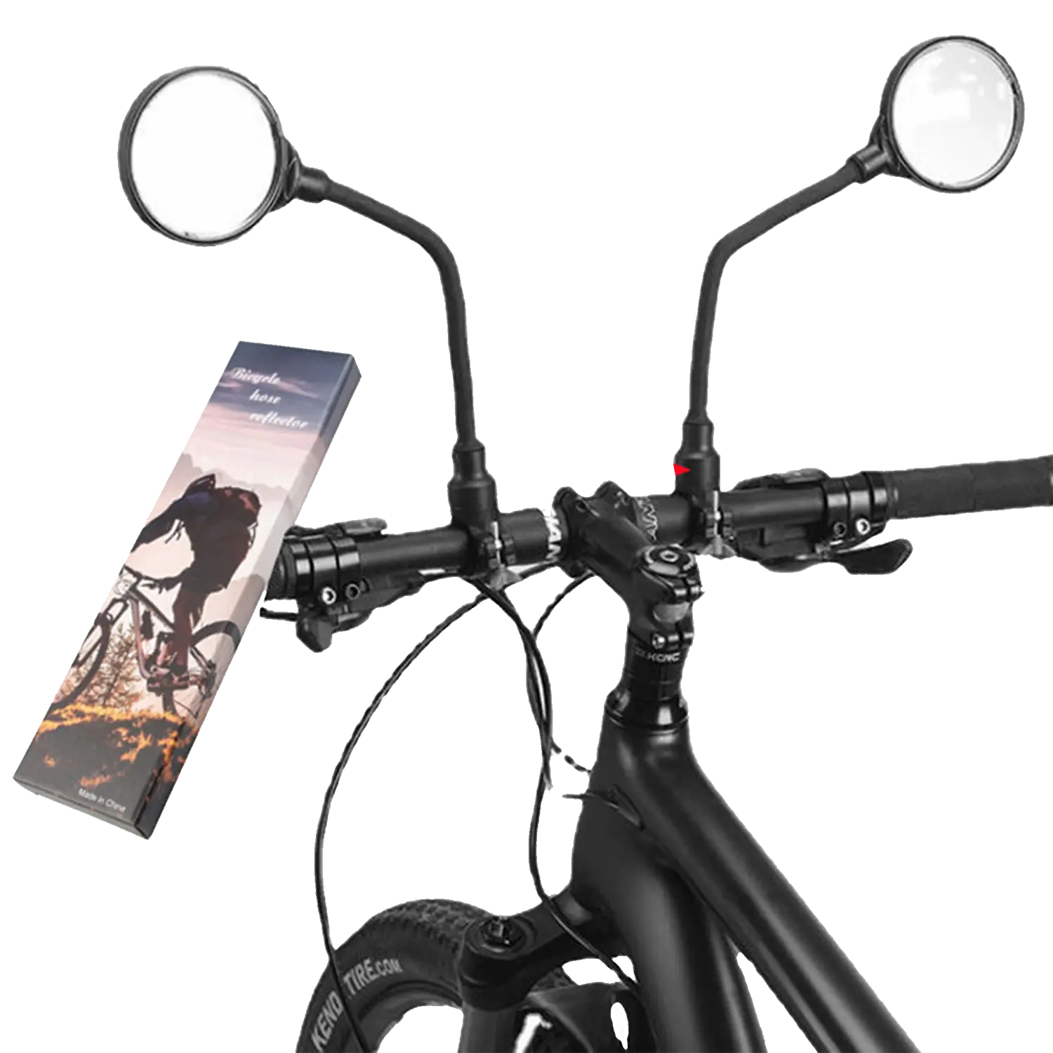 Bicycle Rearview Mirror 2 pack can be used on Bicycles, E Bike and E Scooters