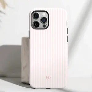 Beautiful pink striped phone case for iPhone 16|15|14|13|12|11|PRO|PLUS MAX Summer coastal protection and durable
