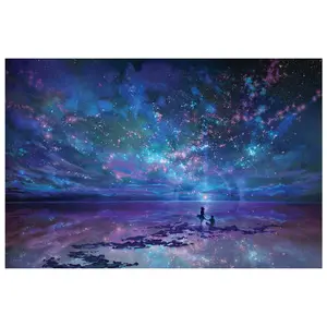 Fantasy Starry Sky Jigsaw Puzzle 1000 Pieces Adult Decompression Puzzles 1000 Pieces Wooden High Definition Puzzle Toys