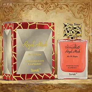 Surrati Royal Musk Pomegranate Raspberry Eau de Parfum 100ml - Fruity Musky Fragrance for Women huk