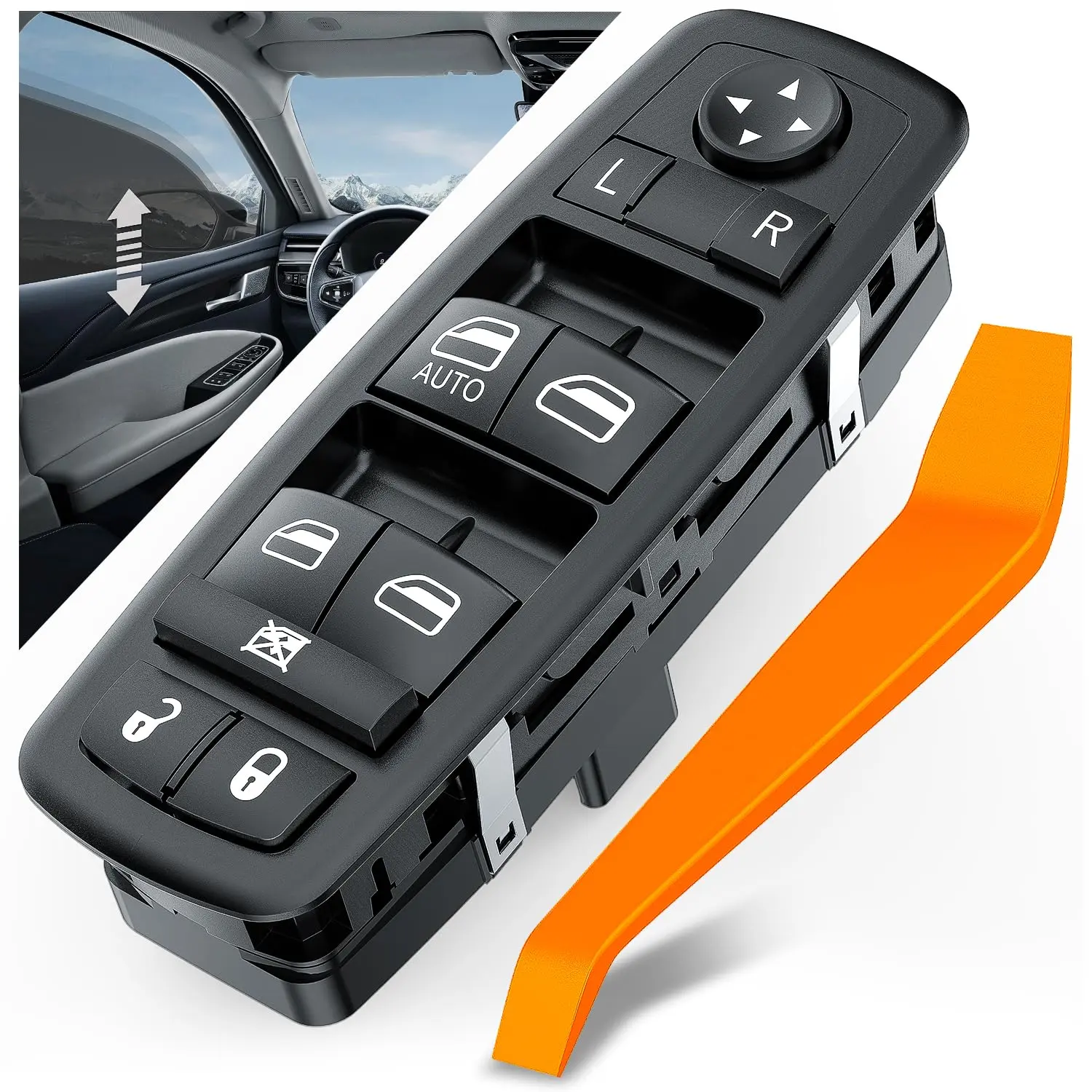 Nilight Power Master Window Switch Compatible with 2008 2009 2010 2011 2012 Jeep Liberty 2008-2012 Dodge Nitro 2009-2010 Dodge Journey Replacement Control Button Windows Switches Car Accessories Door, Auto Parts Accessories, Auto Accessories Interior