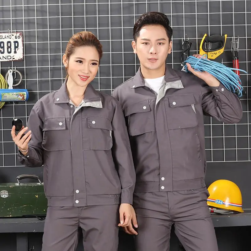 100cotton Working Clothing Men Workwear Thick Welding Suit Labor Suit Auto Car Repair Workshop Mechanic Canvas Electric Coverall