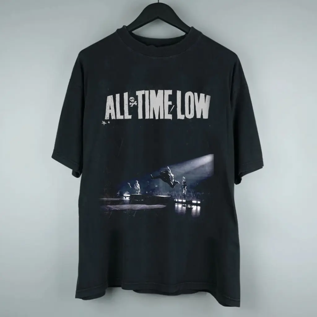All Time Low Everyone's Talking Tour Vintage Bootleg Shirt Tell Me I'm Alive Alternative Rock Graphic Tee HY5993