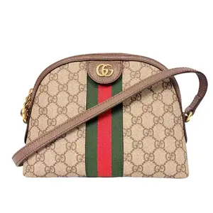 Pre-owned GUCCI Ophidia GG Supreme Dome Crossbody Bag leather Crossbody Bag/ 20260304009