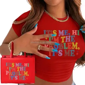 Burgandy T-Shirt and purse set