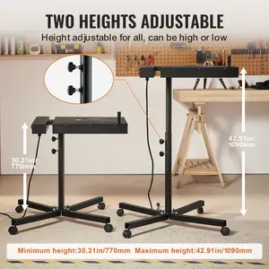 Spring new arrivals Pro Flash Dryer 18x25 inch, Upgrade 2000W Electrical Control Box Flash Dryer for Screen Printing Machine with Height Adjustable Stand, 360 °   Rotation, X-Shaped Base, Steel T-Shirt Curing Machine