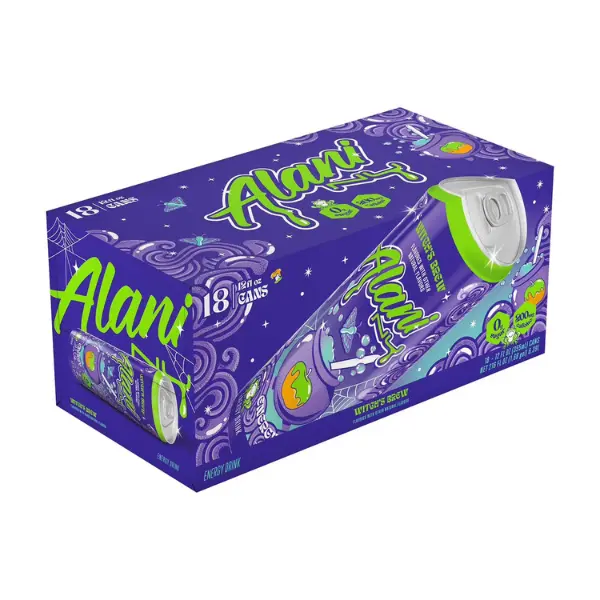 Alani Nu Energy Drink Witch’s Brew – 12 fl oz Cans, 18 Pack