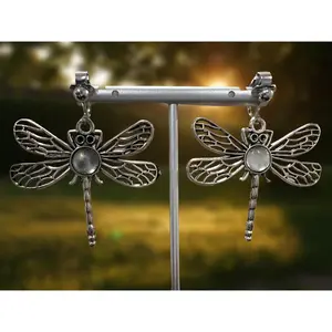 Dragonfly Clip On Earrings