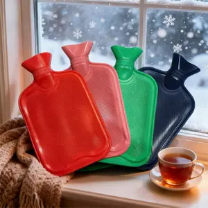 Winter Rubber High Capacity 2000ML Water Bag, New Winter Hot Water Bottle, Warm Feet Belly Hands, Promotional Item