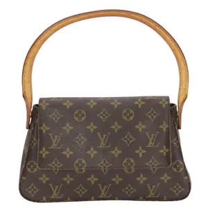 Pre-owned Louis Vuitton Canvas Shoulder Bags Mini Looping Monogram Nume Leather Shoulder Bag