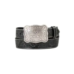 Ariat Men's Leather Floral Embossed Western Belt - A1020401