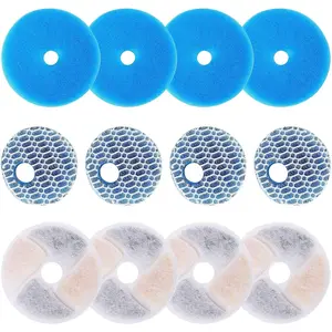 4 Pack Cat Water Fountain Replacement Filters for 67oz/2L Automatic Pet Fountain Cat Water Dispense - Home Improvement