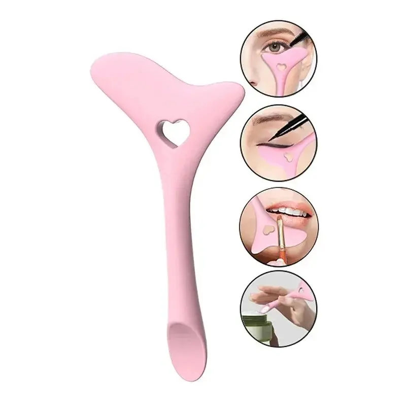 Multi-Functional Eyeliner Mascara Applicator, Precision Application Dual Use, Easy-To-Use Makeup Essential Tool, Perfect for Beginners, Smooth Flawless, Silicone Eyeliner Tool