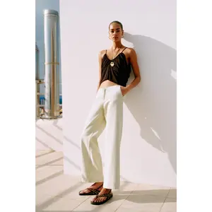 H&M Wide twill trousers