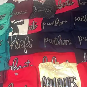 Real Sequin Patch Mascot Comfort Color Shirt