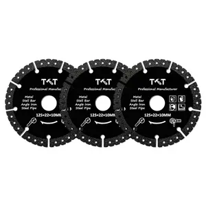 3PCS 4.5"(115MM) Diamond Multi-purpose Saw Blades for Marble, Quartz, Stone, Tile, Metal, Plastic Angle Grinder Cutting Saw Blades