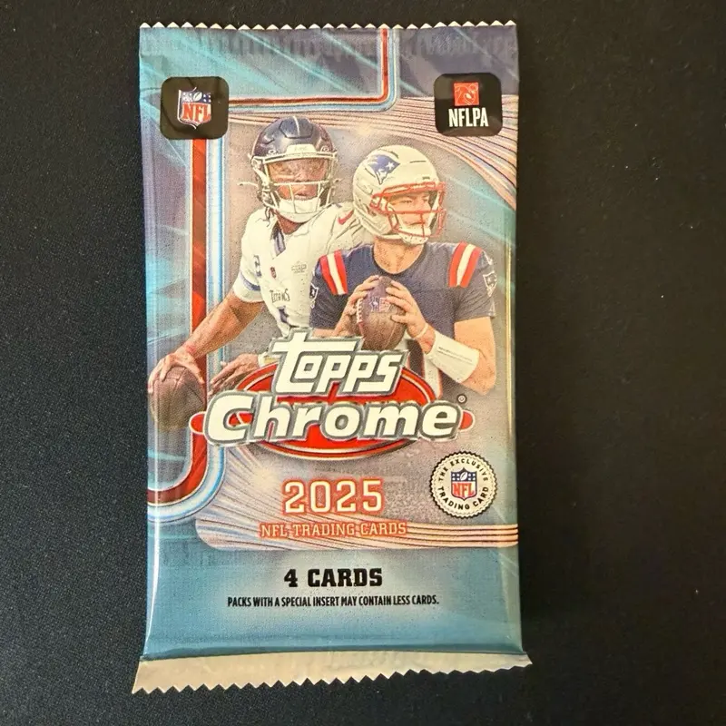 2025 Topps Chrome NFL Football Value Box Pack