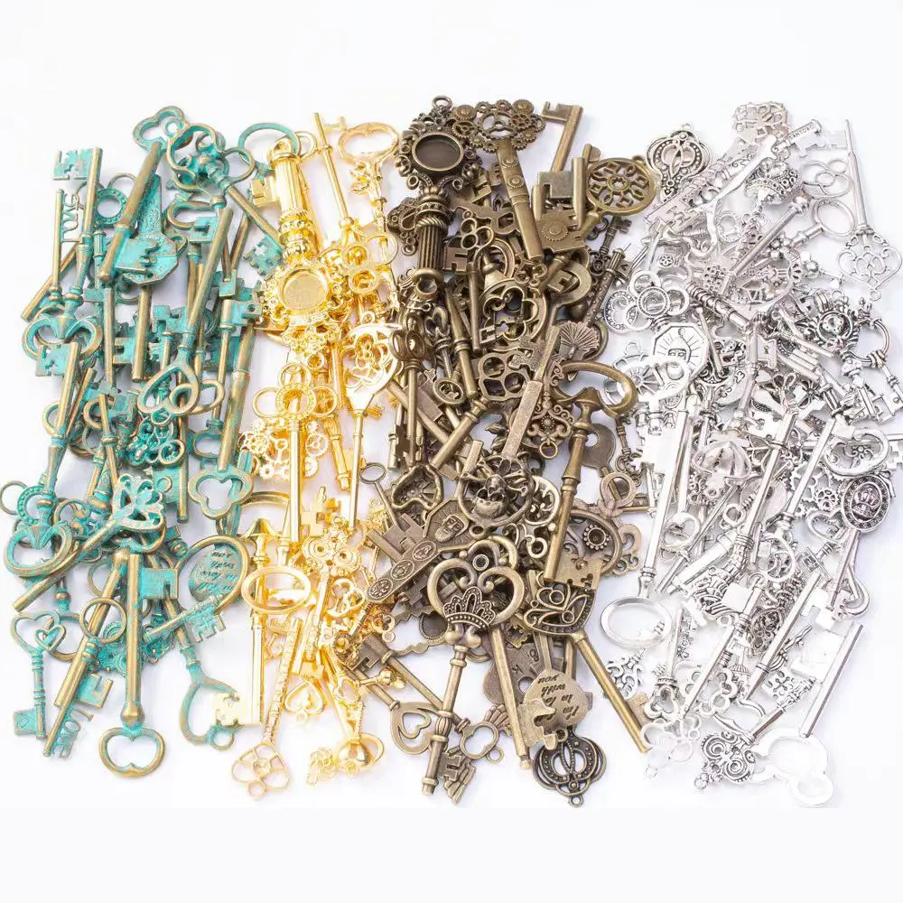 1 Set Design Key Pendant Decoration Accessories, Pendants DIY Jewelry Making Accessories, Keychain Pendant, Key Pendant Necklace, Charm Jewelry