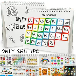 Learning Alphabet Number Color Recognition Book, 1 Set Learning Educational Book, Educational Supplies for Boys & Girls, Birthday Gift, Alphabet Learning Chart