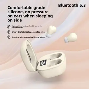 Ausbilew SK19 In-ear Invisible Sleep Headphones - Ultra-thin and lightweight wireless true wireless headphones with LED display and waterproof function, providing 3D stereo sound suitable for sleep and gaming.
