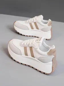 Women's Colorblock Dad Shoes Spring Autumn New Breathable Mesh Thick Sole Height Increasing Casual Athletic Sports Trainer Sneakers, Comfortable Shoes Footwear, Breathable Casual Trainers