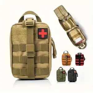 2026 NEW Outdoor Portable Sports Tactical Waist Bag Molle Multi-Functional Travel Tool Bag Detachable Back Accessory Bag External Hook Design Multi-Compartment Medicine Organizer Car Travel Bag Adjustable Shoulder Strap TikTokShop
