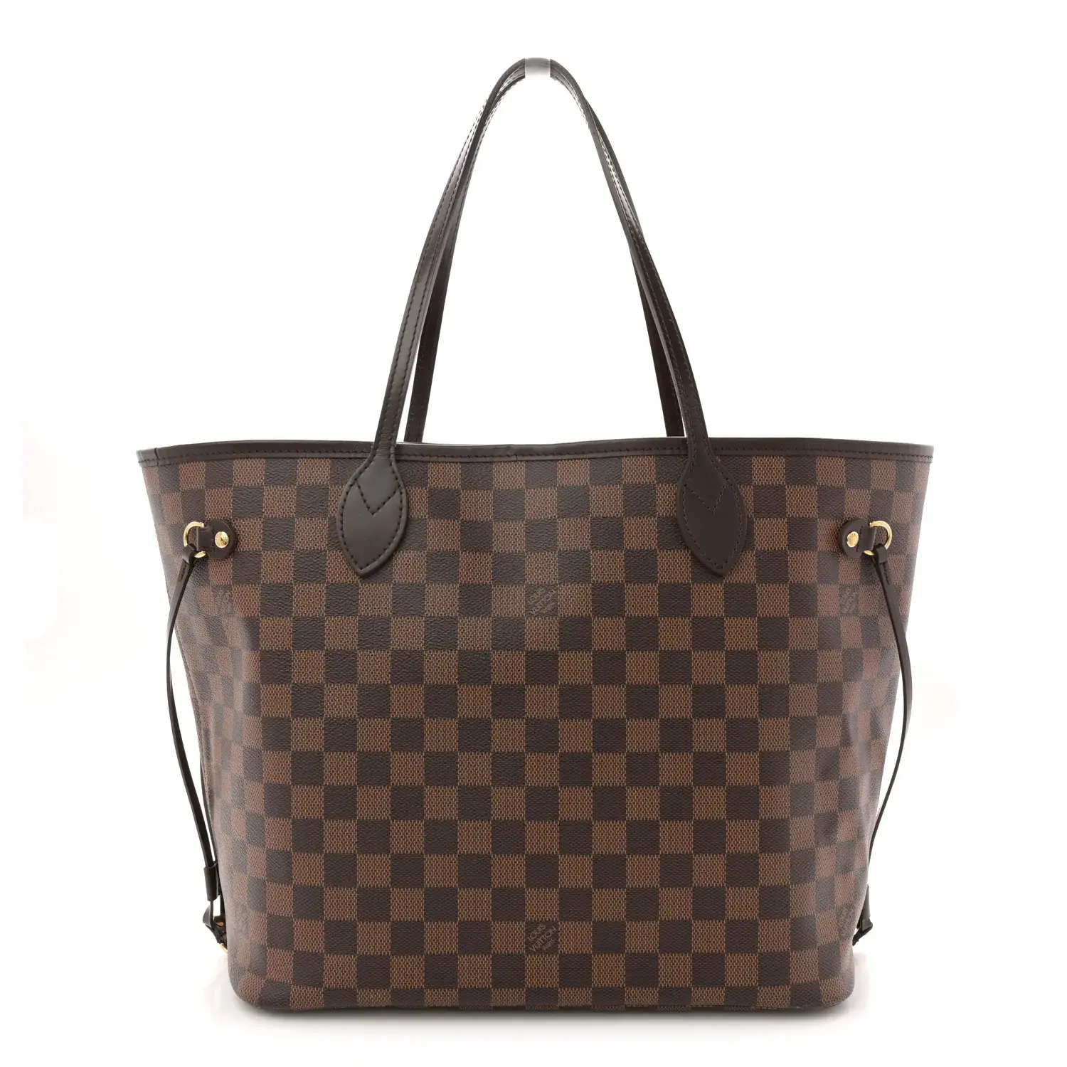 Pre-owned Louis Vuitton Canvas Shoulder bags Damier Ebene Neverfull MM