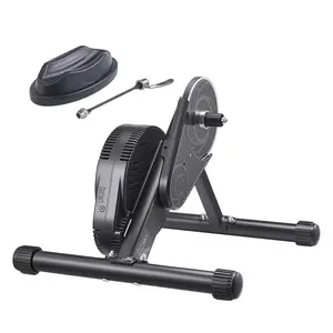 fathersdaygift VEVOR Bike Trainer, 1-13 Level, 26-29 in 700C Wheels, Smart Bicycle Stationary Stand for Indoor Exercise Riding with Front Wheel Riser Block, Fits Road and Mountain Bikes, Compatible with Zwift App