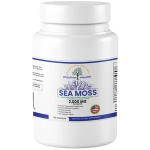 Pristine Health Sea Moss Formula With Sea Moss, Burdock Root, Chlorophyll, and Black Pepper