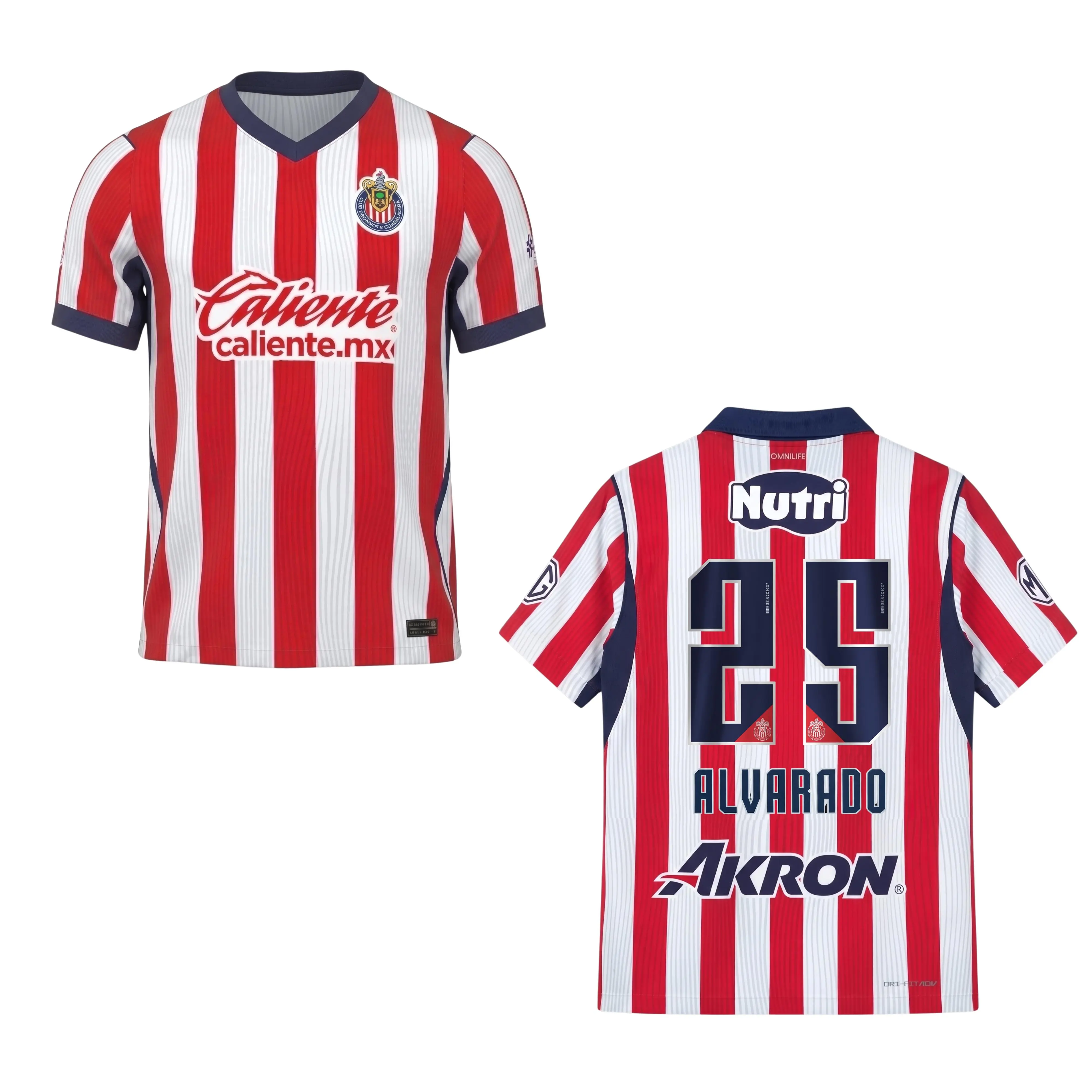 Chivas CD Guadalajara 2026-2027 Mexico Men's Home Blue Short-Sleeve Soccer Jersey, Fan Edition Match Day Apparel for Men and Women