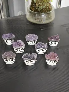 Cristy(10746)gc.amethyst cluster glass $30 can get 8pcs