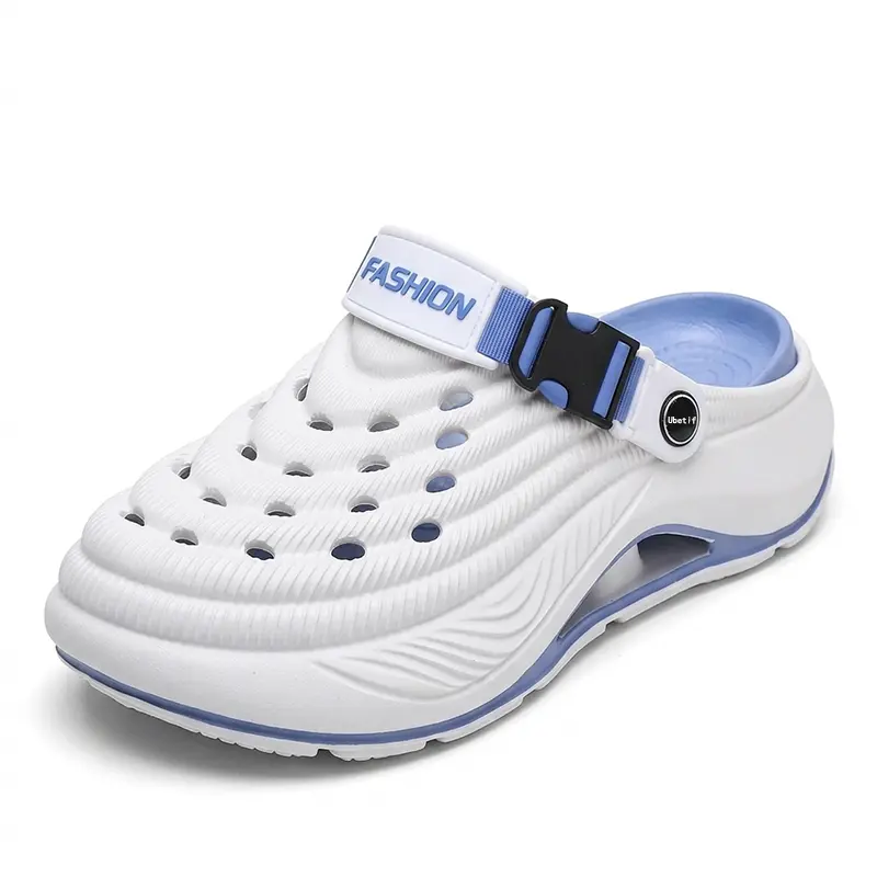 New summer men’s EVA sandals with a round toe—sporty and casual slip-on shoes with toe caps, two-piece design, thick sole for shock absorption and breathability, suitable for outdoor casual beach wear. Suitable for everyday wear and outdoor activities. ti