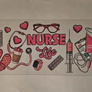 Nurse UV DTF Cup Wrap