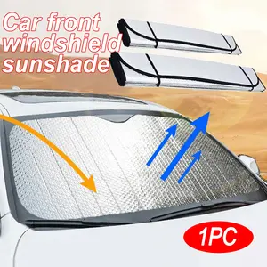 Car Sunshade Heat Shield, Front Windshield Sun Visor, UV Protection Pad, Suitable for All Seasons, Car Accessories
